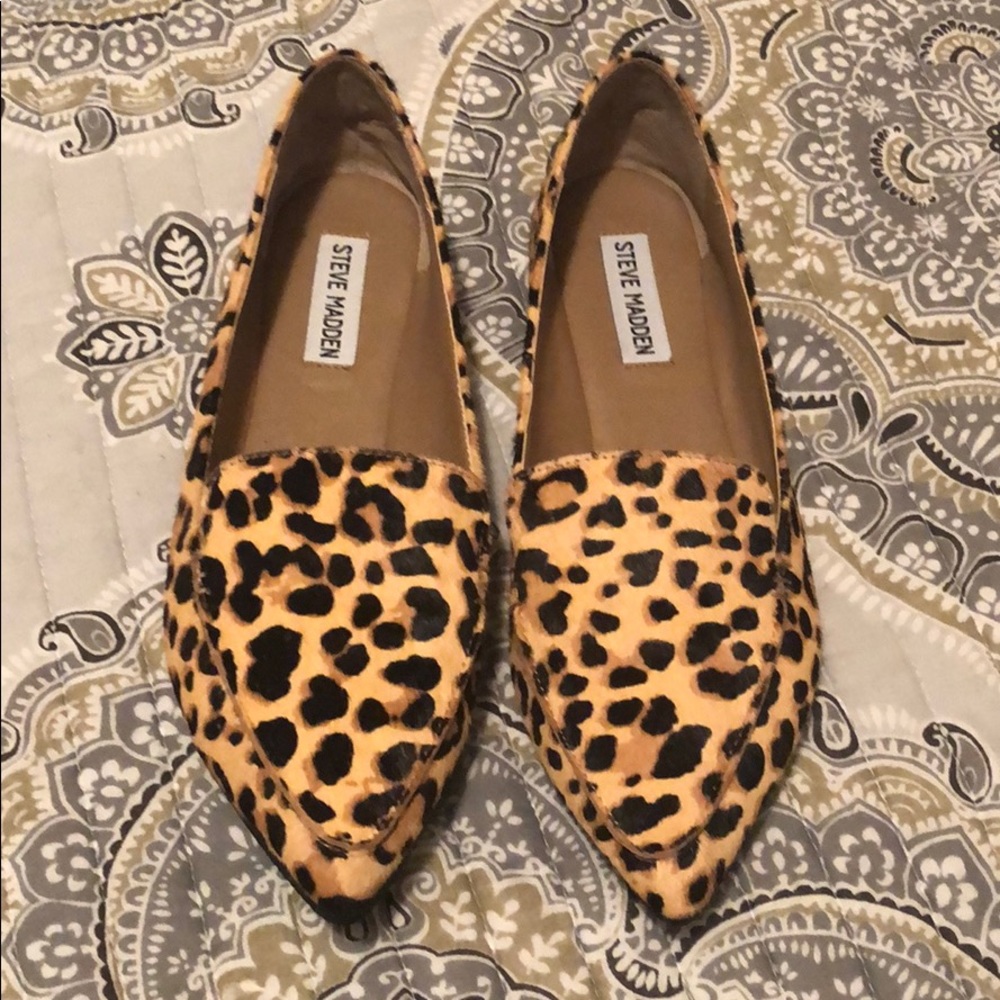 Steve Madden Feather Loafer Leopard